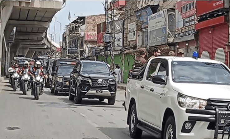 Police Flag March in Rawalpindi